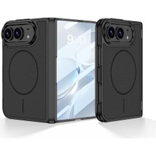 Zore iPhone Duo Kılıf M-Safe Şarj Özellikli Kcak Kıpta Kpt-16 Deri Tasarımlı Kılıf