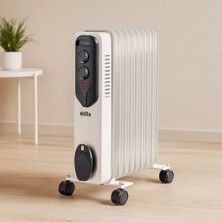 9 Dilimli Yağlı Radyatör Isıtıcı - 800/1200/2000W, Ayarlanabilir Termostat