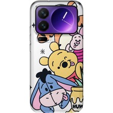 Mobilpad Xiaomi 17 Pro Uyumlu Winnie The Pooh Desenli Şeffaf Telefon Kılıfı