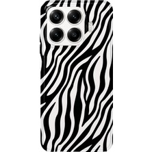 Mobilpad Xiaomi 17T Pro Uyumlu Zebra Desenli Şeffaf Telefon Kılıfı