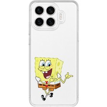 Mobilpad Xiaomi 17T Uyumlu Sünger Bob Desenli Şeffaf Telefon Kılıfı