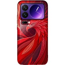 Mobilpad Xiaomi 17 Pro Max Uyumlu Anka Kuşu Desenli Şeffaf Telefon Kılıfı