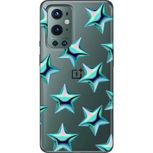 Mobilpad Oneplus 9 Pro Uyumlu Yıldızlar Desenli Şeffaf Telefon Kılıfı