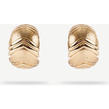 Dokulu Gold Küpe