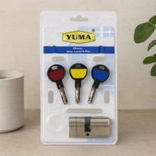 68MM 6 Pim Bilyalı Silindir Göbeği (Nikel Saten, 3 Anahtar)