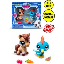 Toyfest Littlest Pet Shop Minişler 2’li Figür Seti S1 - Pony ve Ağaçkakan - 5 cm