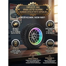 Novmark NM-1002 Araba Lastiği Tasarımlı Taşınabilir Bluetooth Hoparlör
