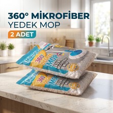 jantistore 2 Paket Luxmop 360 Mikrofiber Yedek Mop