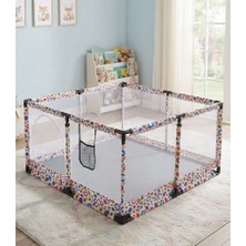 Missidea  Bebek ve Çocuk Çok Renkli  Oyun Parkı Güvenli Oyun Alanı –120X120 cm