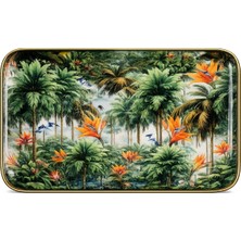LuckyArt Lucky Art Palmetto Dekoratif Emaye Tepsi 18 cm