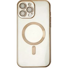 Sh Ticaret Apple Iphone 14 Pro Kılıf Kross Magneticsafe Kapak - Gold