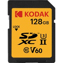 Kodak 128GB Uhs-Iı U3 V60 Sd Hafıza Kartı (280MB/S - 150MB/S)
