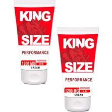 Sh Ticaret Kingsize Size 1200 Mg Bakım ve Mesaj Kremi 50 ml x 2 Adet