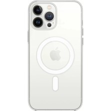 Sh Ticaret Apple Iphone 15 Pro Kılıf Magneticsafe Şeffaf Silikon - Şeffaf