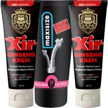 Sh Ticaret Xir Cream Sertpenis 50 ml 2 Adet + Maxi Size Cream 50 ml Erkeğe Özel Sertpenis Set