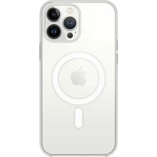 Sh Ticaret Apple Iphone 13 Pro Kılıf Magneticsafe Şeffaf Silikon - Şeffaf