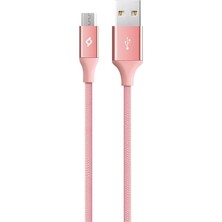Kawin Ttec Alumicable Micro USB 120CM Şarj Kablosu - Roze Altın (2DK11RA)