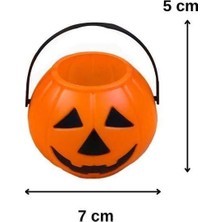 Orca Süs Halloween Dekoratif Kabak Mini Sepet 6'lı Set