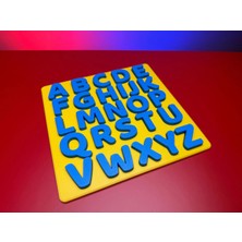 3D Baskı A-Z Büyük Harf Alfabe Puzzle - 26 Parçalı Eğitim Seti