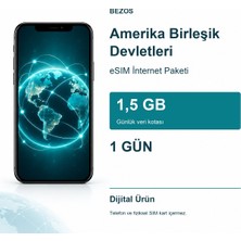 Amerika Birleşik Devletleri Esım Internet Paketi Günlük 1,5 GB 1 Gün