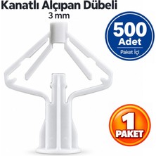 Ege Arge Made Kanatlı Alçıpan Dübeli 3 mm 500 Lü 1 Adet