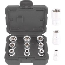 Kawin Brio 1404-12E10E24 Lokma Set Torx Dişi 1/2 9 Parça (E10-E24)