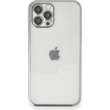 Burada Bulabilirsin Apple iPhone 12 Pro Kılıf Razer Lensli Silikon - Gümüş