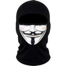 KSB Store Unisex  Baskılı Balaklava 1 Adet Tek Beden Viskoz Kask Içi Motosiklet Maskesi