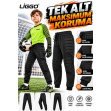 Liggo Tek Alt Çocuk Kaleci Pantolonu 4 Taraf Sünger Destekli Ergonomik Tasarımlı Koruma Özelliği