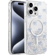 Onegif Apple Iphone 15 Pro Max Misk Simli Magsafe Kapak - Desen 3