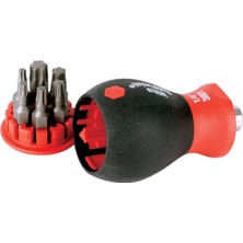Kawin Wiha 38045 Stubby Tornavida Six-In-One ile Bits Koyabilirsiniz, Torx