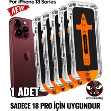 Nexiva iphone 18 Pro ile Uyumlu Aparatlı Hayalet Ekran Koruyucu Tam Koruma 5d Tamkaplama