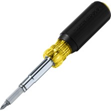 Kawin Kleın+Tools Klein Tools 32500MAG Manyetik Çok Amaçlı Tornavida/lokma Anahtar, 11'i 1 Arada Çok Amaçlı Alet, 8 Uç, 3 Lokma Anahtar Boyutu, Dolgulu Sap