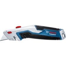Kawin Bosch Professional Maket Bıçağı, Uzatılabilir Bıçak Ağzı ve Sapta Bıçak Bölmesi (3 x Trapez Bıçak Dahil)