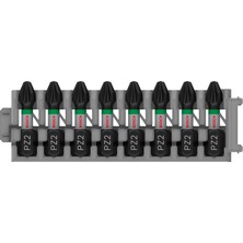 Kawin Bosch Professional Accessories 8tlg. Schrauber Bit Set Kreuzschlitz (Impact Control, Pz2 Bits, Länge 25 Mm, Pick And Click)