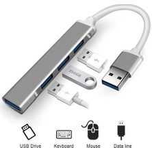 Kawin Nekuba Kuzey's Store Usb-A Hub (4'ü 1 Arada) Otg 3.0 5 Gbps Çevirici Hub Adaptör Multiport Splitter Bilgisayar Mac Book ile Uyumlu Dongle Veri Aktarımı