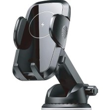 Kawin Hobimtek HP-A04 15W Kablosuz Şarj Araba Telefon Tutucu Ayarlanabilir Cam ve Torpido Için Yüksek Kalite Premium