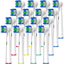 Aufsteckbuersten Ersatzzahnbuersten Yedek Diş Fırçaları Oral-B Elektrikli Diş Fırçaları Için 4 * 4 Çok Aşamalı Pack 16 Adet