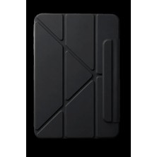 Drop Tedarik Apple Ipad 2025 10.9 10.nesil (A16) Edz Manyetik Standlı Tablet Kılıfı - Siyah