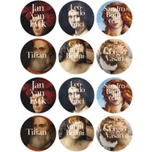Fol Kitap Ikonik Tablolar Sticker  (12’li)