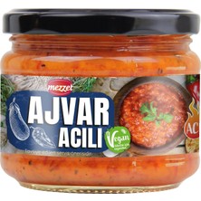 Acılı Ajvar Balkan Usulü Sos 300 G - Közlenmiş Biber ve Patlıcanlı Vegan Ezme