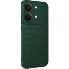 Xiaomi Poco X8 Pro Max Auto Focus Karbon Kapak - Koyu Yeşil