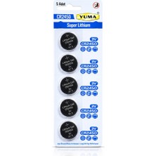 Burada Bulabilirsin CR2450 Süper Lityum 3V 5’li Kart Düğme Pil