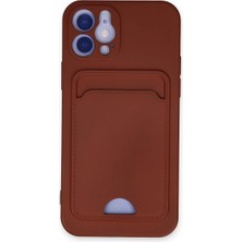 Drop Tedarik Newface Apple Iphone 12 Kılıf Kelvin Kartvizitli Silikon - Bordo