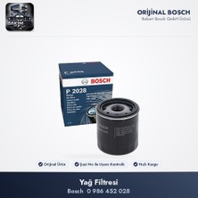 Bosch 0 986 452 028 Yağ Filtresi - Yaris P1-P9 / Corolla E11-E12 / Avensis T22-T25