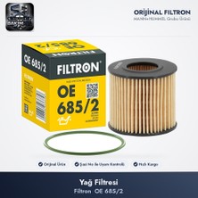 Filtron OE685/2 Yağ Filtresi - Kağıt Tip) Toyota Auris Corolla 1.33L NRE150 10-12 / Avensis 1.6l
