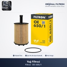 Filtron OE650/1 Yağ Filtresi - Golf 5-6 / Passat B6-B7-CC / Octavia 2 1.2-2.5 TDI / 2.0 SDI