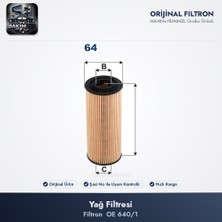 Filtron OE640/1 Yağ Filtresi - Golf 4 / Passat B5 / Octavia 1 1.9-2.5 TDI / 1.9 SDI