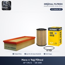 Filtron Filtre Bakım Seti (Hava+Yağ) - Golf 6 / Passat B6-B7-Cc / Octavia 2 1.6-2.0 Tdı / 1.8 Tsı