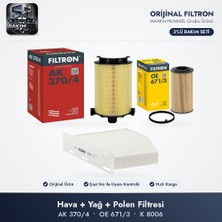 Filtron Filtre Bakım Seti (Hava+Yağ+Polen) - Golf 5 / Passat B6 / Octavia 2 2.0 Fsı
